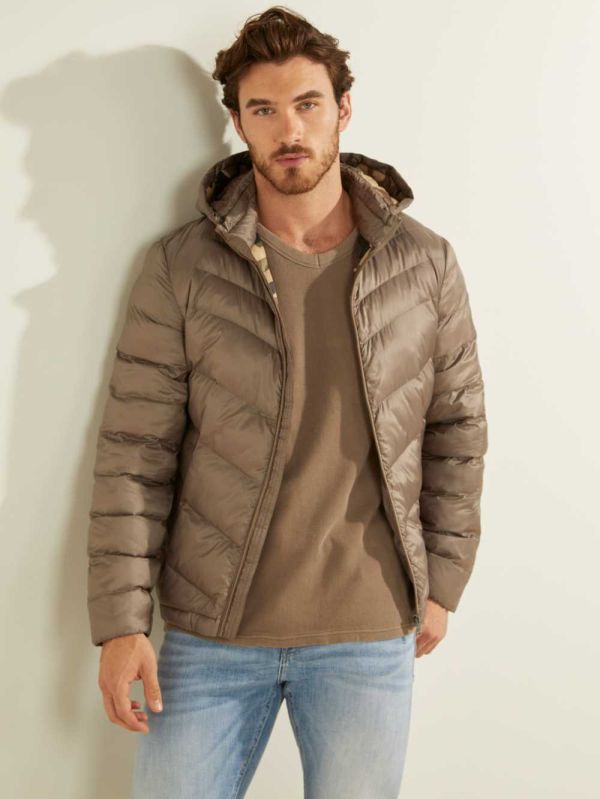 Guess Eco Lätta Puffer Jacka Herr Bruna | 259387-AUJ