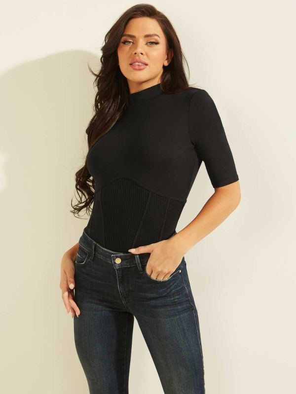 Guess Eco Morgan Top Blast Dam Svarta | 764152-XMT