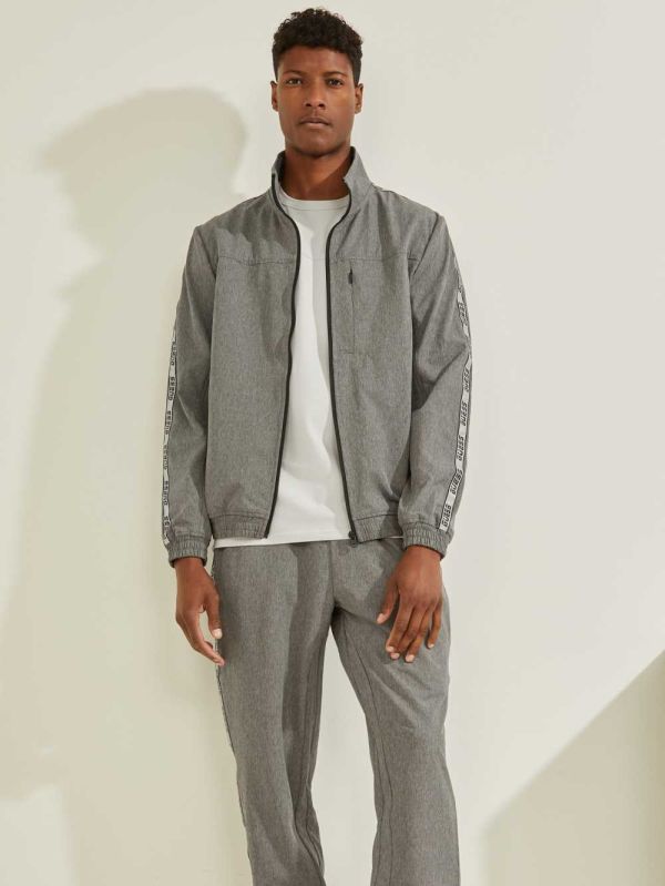 Guess Eco Nivek Zip-Up Jacka Herr Grå | 394718-YIX