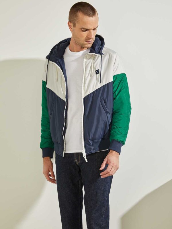 Guess Eco Ridley Reversible Puffer Jacka Herr Blå Turkos | 560329-RCG