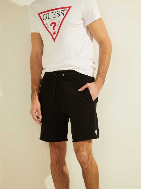 Guess Eco Roy Fleece Shorts Herr Svarta | 742851-SNJ