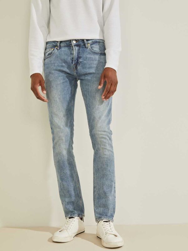 Guess Eco Skinny Jeans Herr Ljusblå | 596347-KEJ