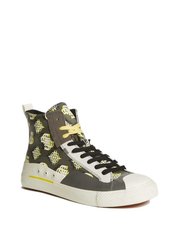 Guess Ederle High-Top Sneakers Herr Mörkgrå | 592380-ZSV