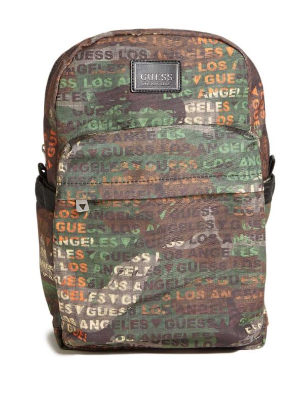 Guess Elvis Ryggsäck Herr Camo Olika Färger | 394681-MYS