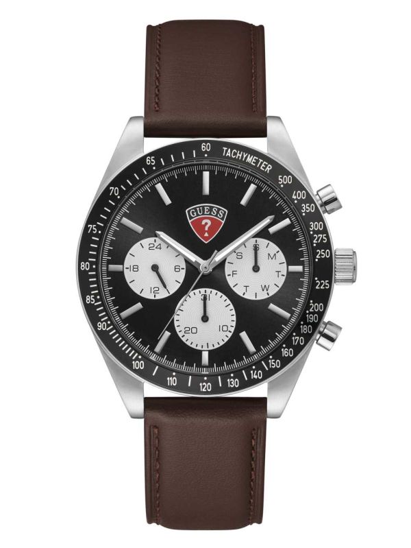 Guess Enterprise Silver-Tone Multifunction Klocka Herr Olika Färger | 395610-YQU