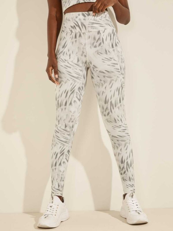 Guess Erin Leggings Dam Leopard Svarta | 467150-EQW