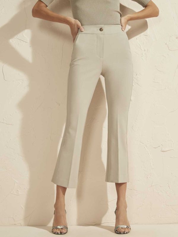 Guess Evelyn Cropped Byxor Dam Mintgröna | 965314-JFZ