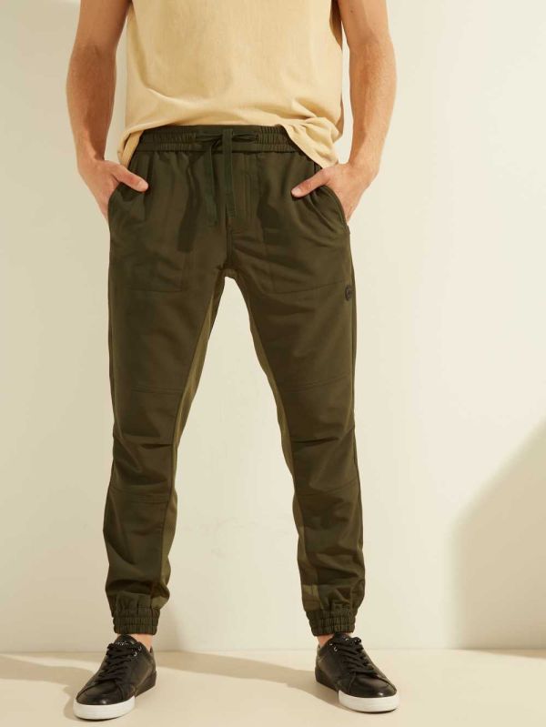 Guess Explorer Stretch Mjukisbyxor Herr Gröna | 728964-NCZ