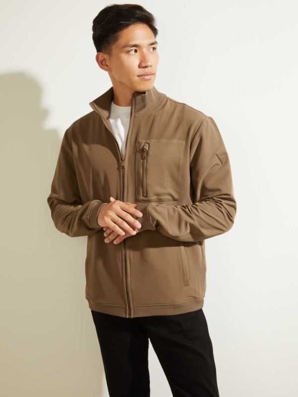Guess Explorer Zip-Up Jacka Herr Bruna | 371049-ADH