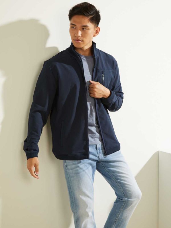 Guess Explorer Zip-Up Jacka Herr Mörkblå | 326071-PVO
