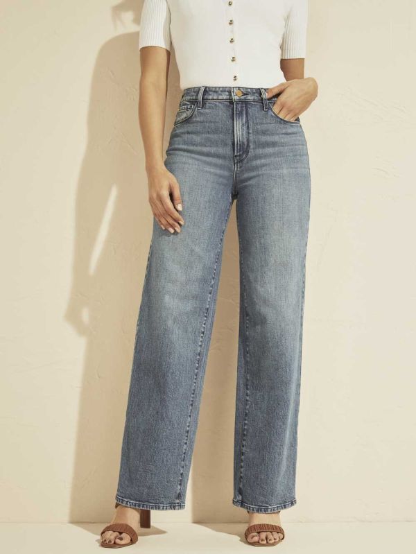 Guess Farrah 70s High-Rise Jeans Dam Tvätt | 278356-KFV