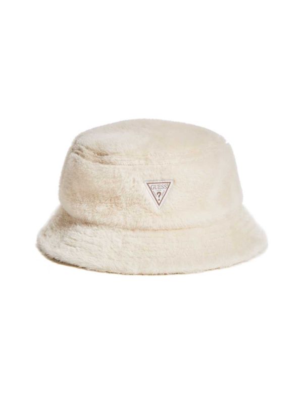 Guess Faux-Fur Bucket Hatt Dam Grädde | 640283-VRA