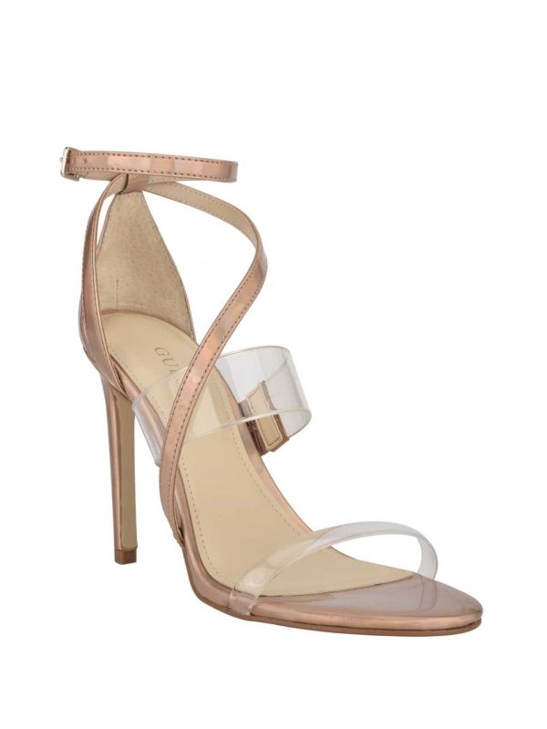 Guess Felecia Transparent Klackar Sandaler Klack Dam Beige Olika Färger | 065974-KGR