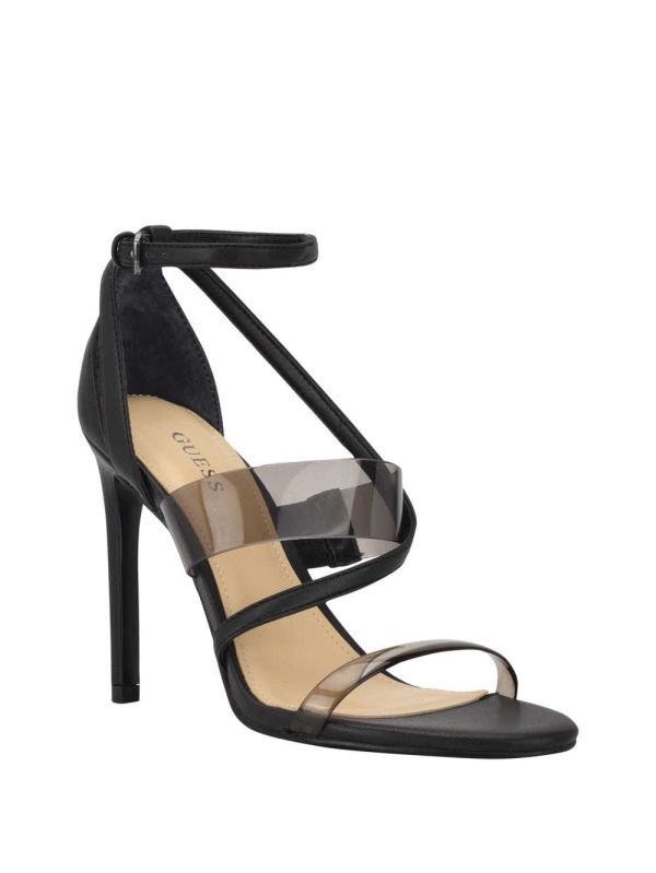 Guess Felecia Transparent Klackar Sandaler Klack Dam Svarta | 860273-NES
