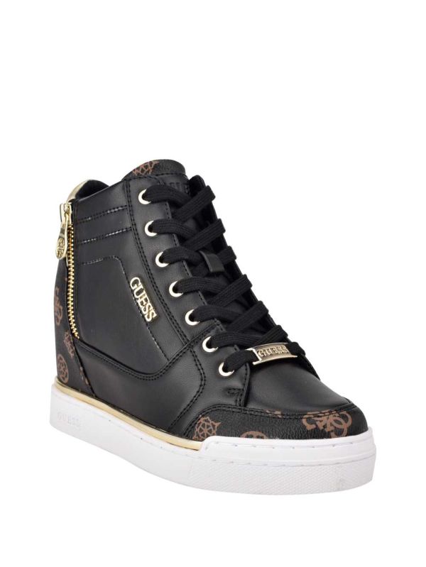 Guess Figz Logo Kilklack Sneakers Dam Svarta Olika Färger | 098536-GHJ