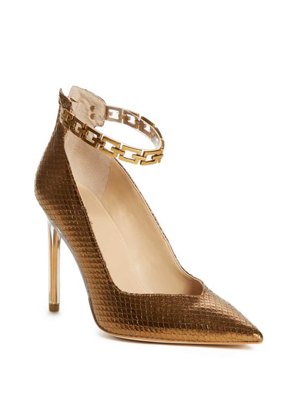Guess G-Chain Ankle Rem Pumps Pumps Dam Koppar | 971860-UXJ