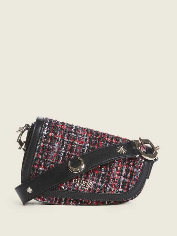 Guess G-Dream Tweed Flap Axelväska Dam Olika Färger | 530782-YNJ