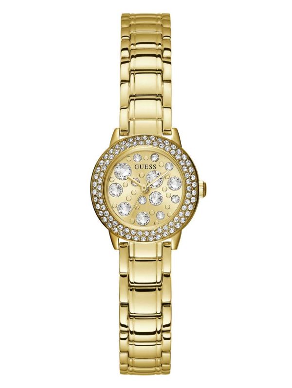Guess Gold-Tone Analog Klocka Dam Guld | 109825-ZWG