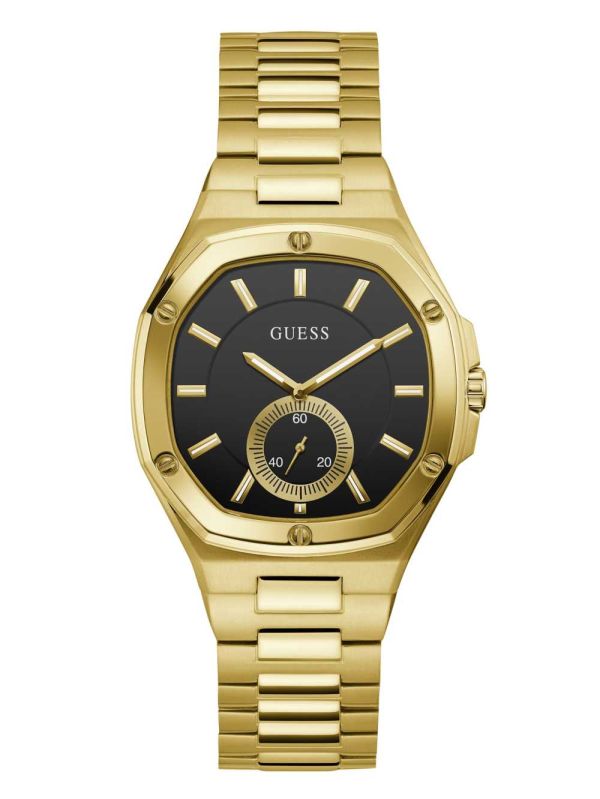 Guess Gold-Tone And Black Analog Klocka Dam Olika Färger | 702159-ROT