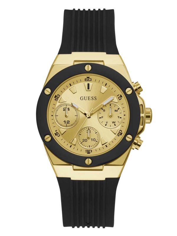 Guess Gold-Tone And Black Multifunction Klocka Dam Olika Färger | 160923-VGP