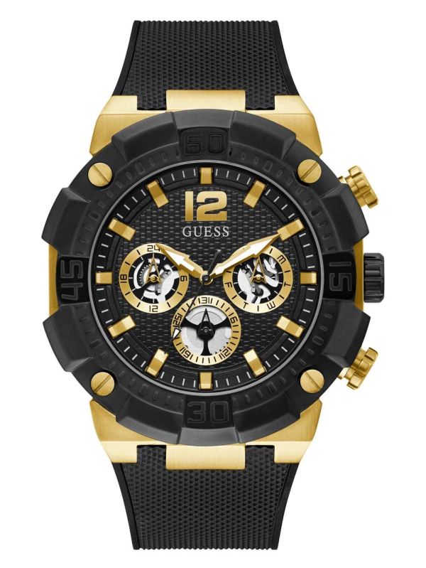 Guess Gold-Tone And Black Multifunction Klocka Herr Olika Färger | 830496-RIZ