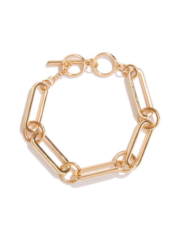 Guess Gold-Tone Chain-Link Armband Dam Guld | 149238-YAO