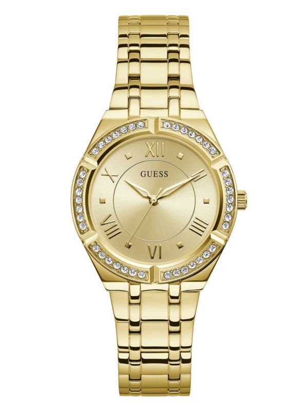 Guess Gold-Tone Champagne Analog Klocka Dam Guld | 497082-SQA