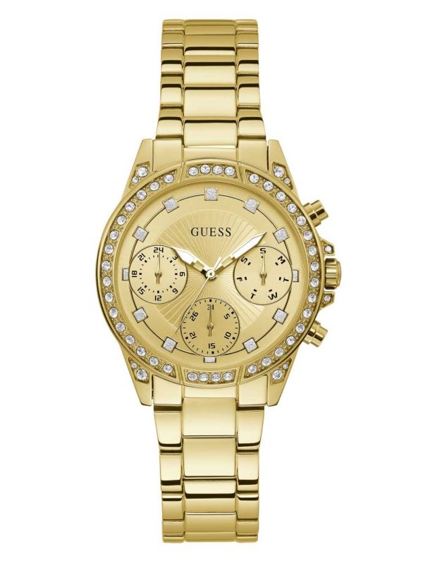 Guess Gold-Tone Chrono-Look Klocka Dam Guld | 687951-GXT