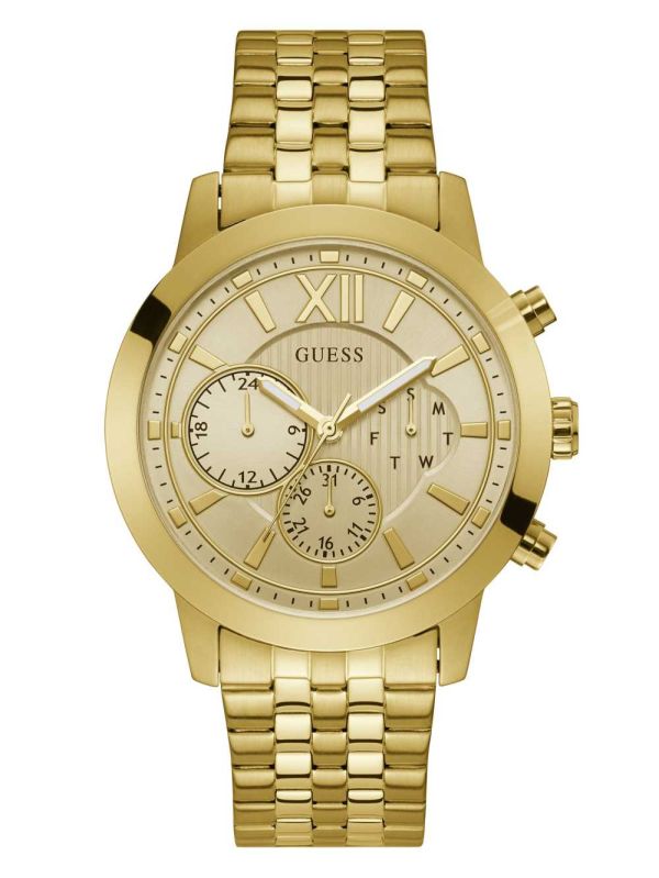 Guess Gold-Tone Chrono-Look Multifunction Klocka Herr Guld | 862359-IBL