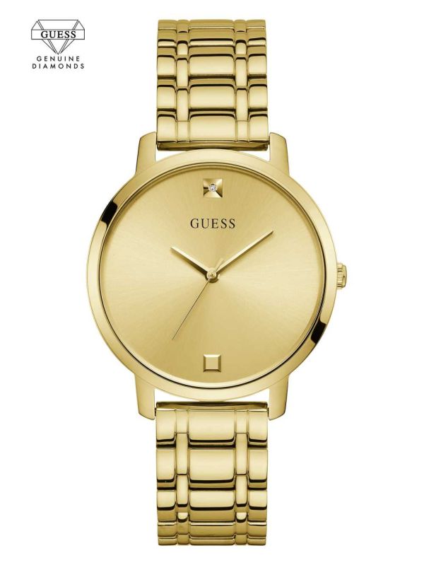 Guess Gold-Tone Diamond Analog Klocka Herr Guld | 487516-EBR