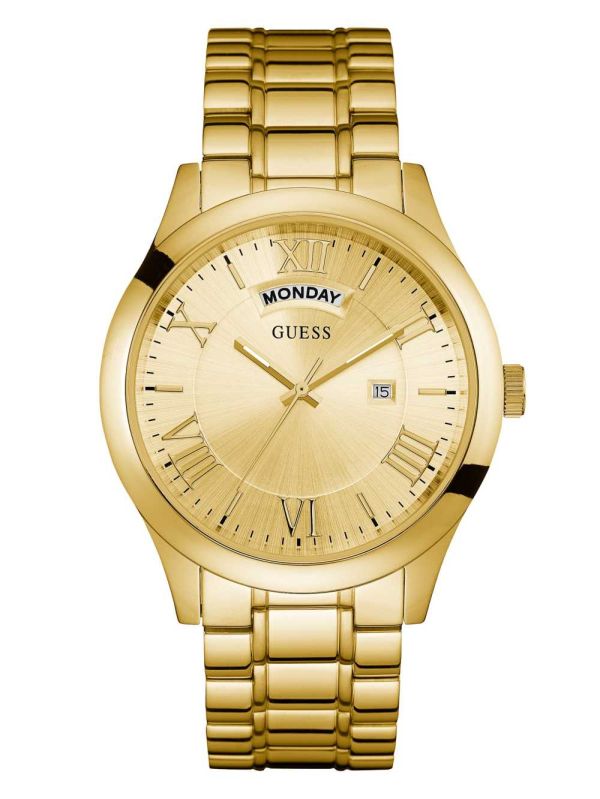 Guess Gold-Tone Klassiska Multifunction Klocka Herr Guld | 297310-XSO