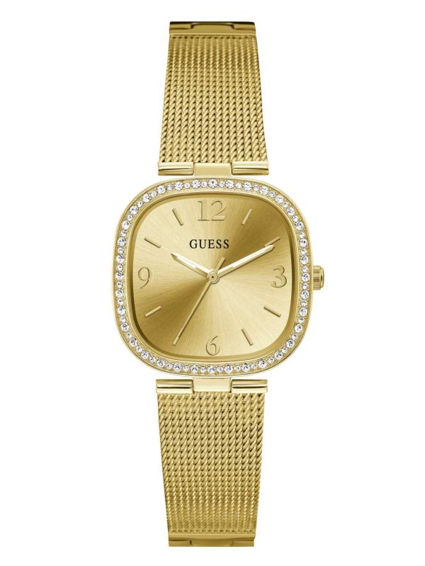 Guess Gold-Tone Mesh Analog Klocka Dam Olika Färger | 476512-JCH