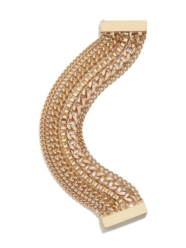Guess Gold-Tone Multi Chain Armband Dam Guld | 367504-QUS