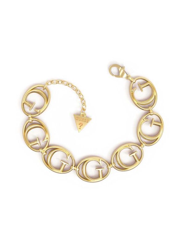 Guess Gold-Tone Multi G Chain Armband Dam Gula Guld | 246853-ZRC
