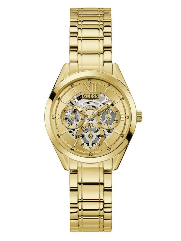 Guess Gold-Tone Multifunction Klocka Dam Olika Färger | 271869-GCU