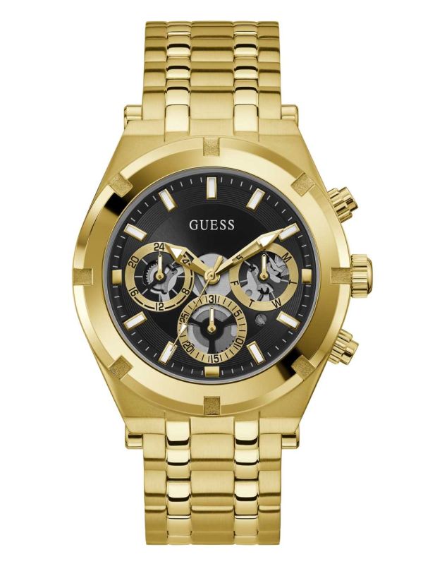 Guess Gold-Tone Multifunction Klocka Herr Olika Färger | 308594-MGP