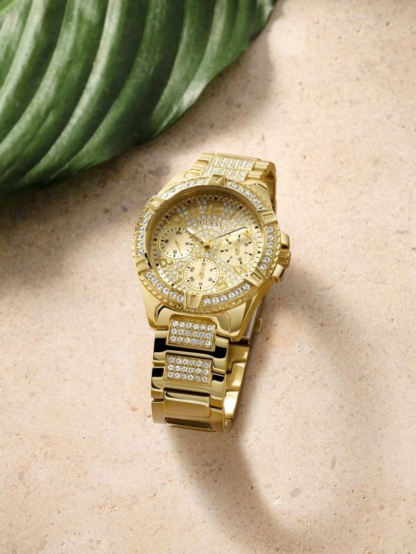 Guess Gold-Tone Multifunction Klocka Herr Guld Platina | 372546-ZNY