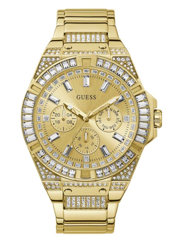 Guess Gold-Tone Multifunction Klocka Herr Olika Färger | 450291-AIB