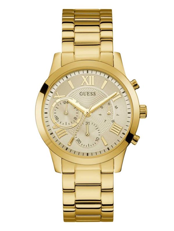 Guess Gold-Tone Multifunction Klocka Herr Guld | 625134-XDO