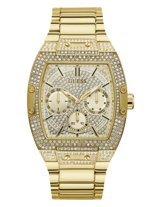 Guess Gold-Tone Multifunction Klocka Herr Olika Färger | 679145-TKM