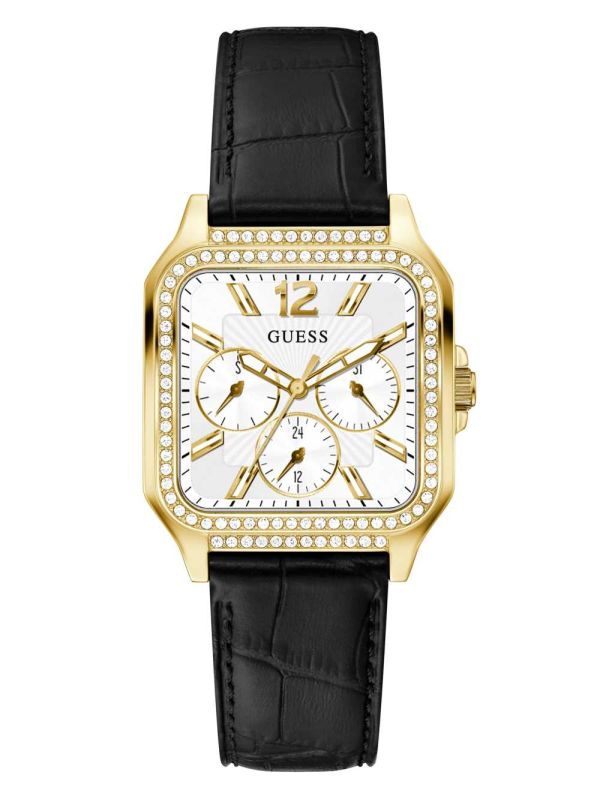 Guess Gold-Tone Square Multifunction Klocka Dam Olika Färger | 389105-JXU