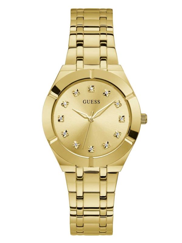 Guess Gold-Tone and Diamond Analog Klocka Dam Olika Färger | 013458-WDM