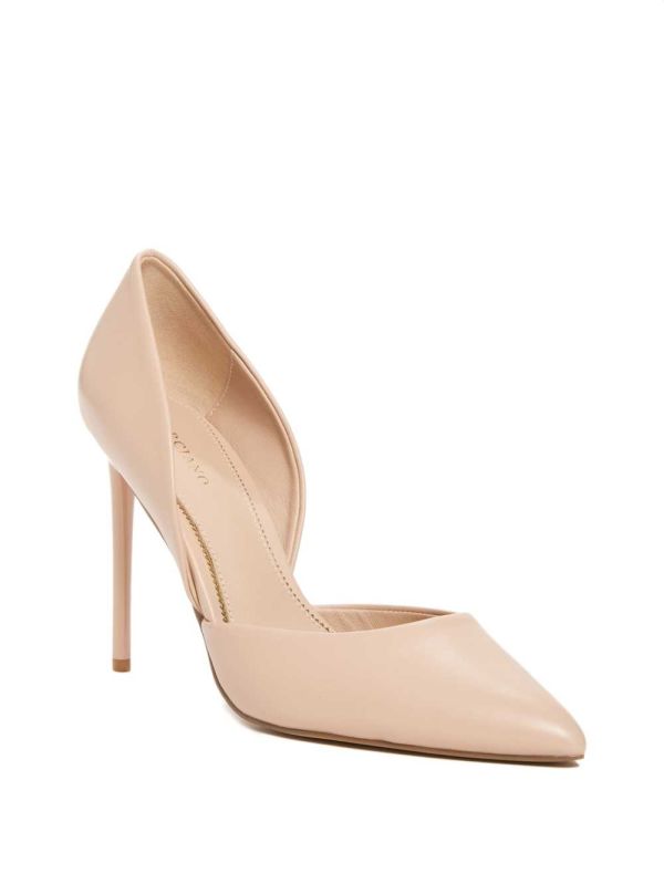 Guess Heartbreaker Läder d'Orsay Pump Pumps Dam Aprikos | 290841-GSA