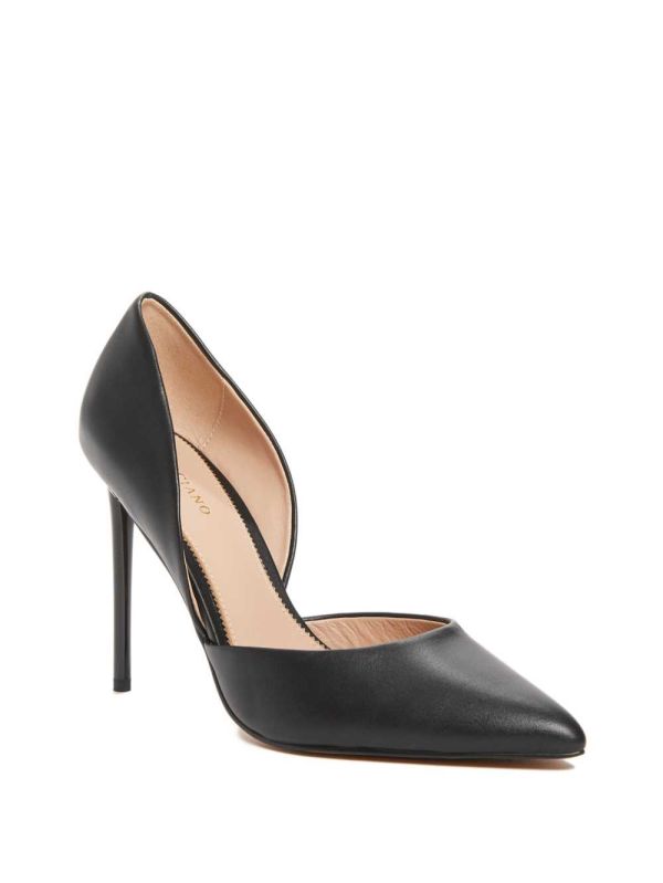 Guess Heartbreaker Läder d'Orsay Pump Pumps Dam Svarta | 546917-LEM