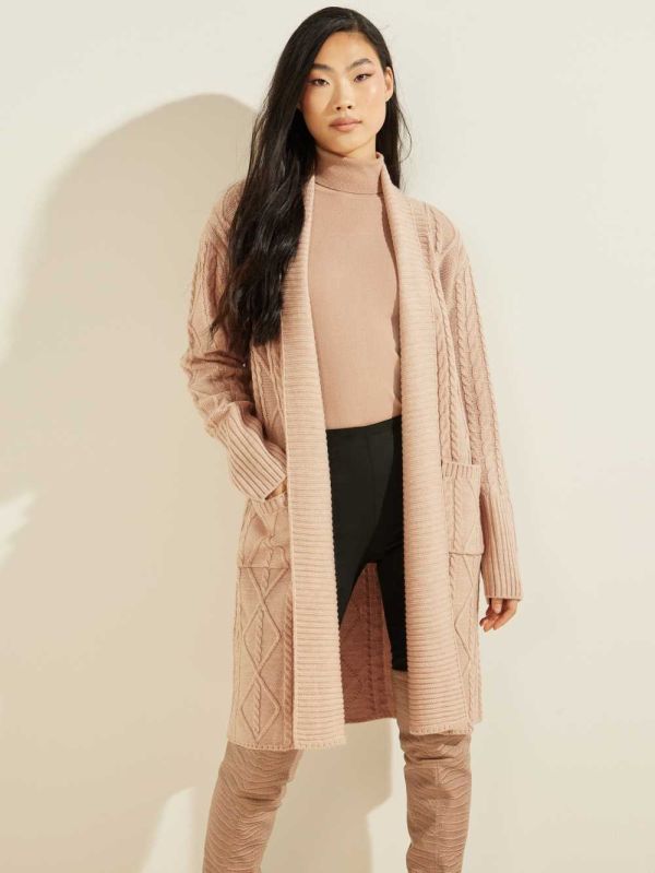 Guess Heidi Longline Cardigan Dam Beige | 185742-NRK