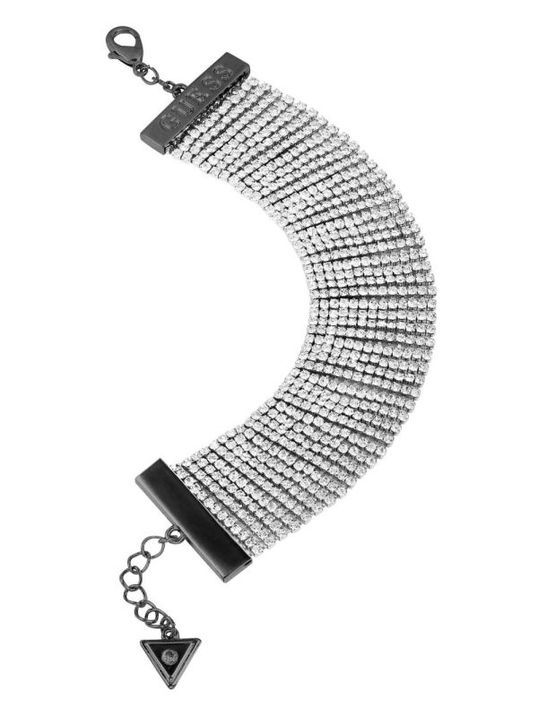 Guess Hematite-Tone Rhinestone Armband Dam Olika Färger | 920316-MQU