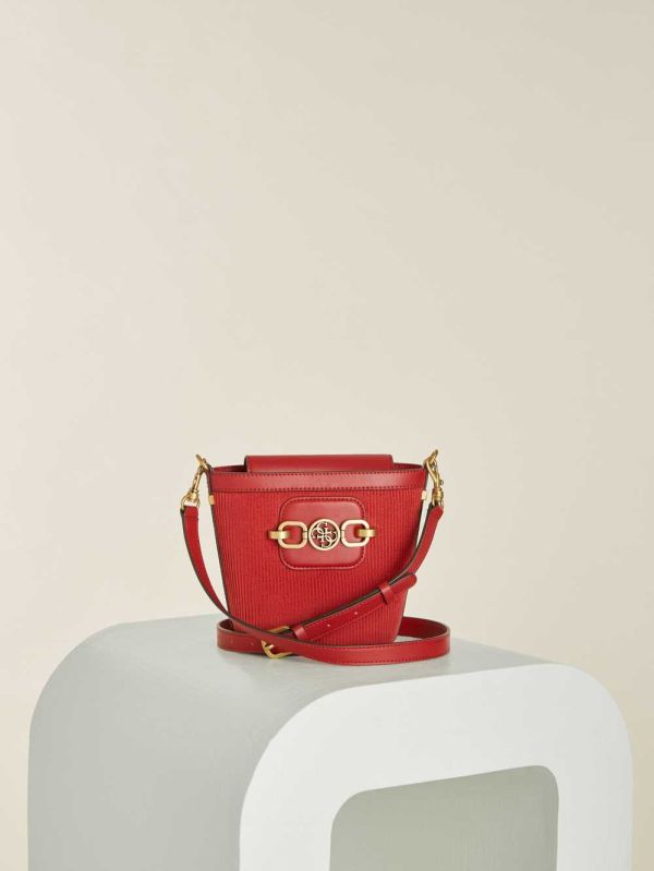 Guess Hensely Bucket Crossbody Väska Dam Mörkkungsblått | 045289-UGO