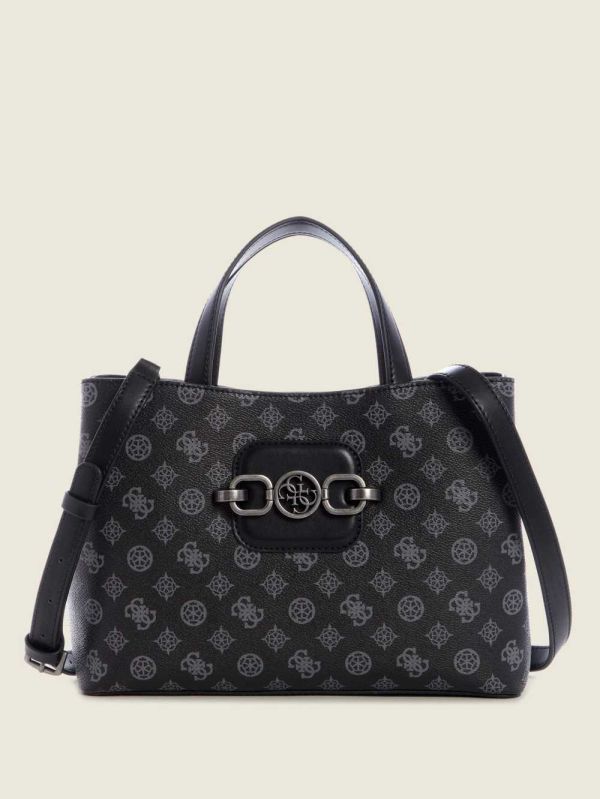 Guess Hensely Logo Girlfriend Satchel Väska Dam Tvätt | 685279-PZA