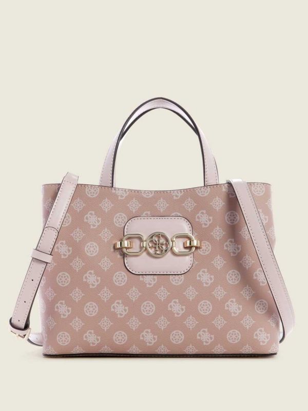 Guess Hensely Logo Girlfriend Satchel Väska Dam Olika Färger | 962538-OAD