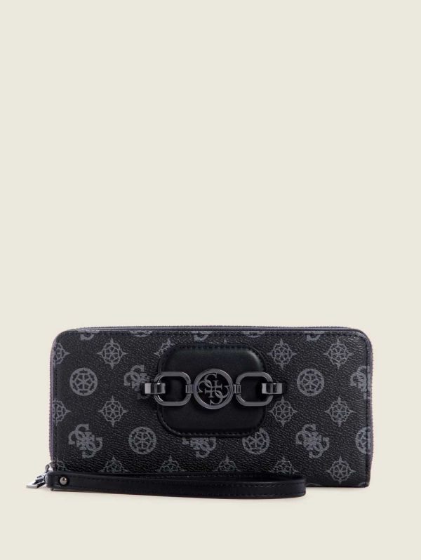 Guess Hensely Logo Large Zip-Around Plånbok Dam Tvätt | 362809-PVY